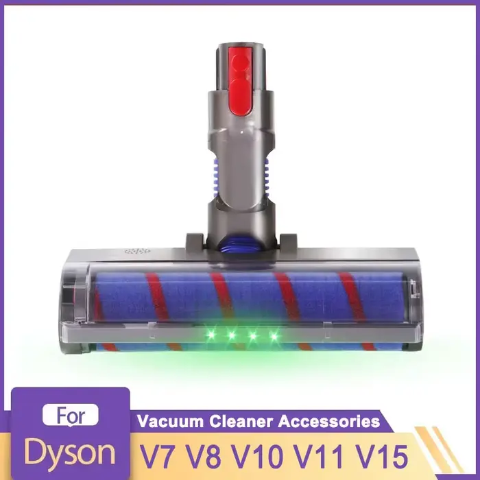 Tête de brosse à rouleau souple pour aspirateur Dyson V7 V8 V10 V11 V15, brosses à entraînement Dire