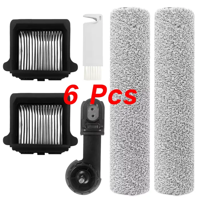 Rouleau de brosse de remplacement et filtre d'aspirateur pour aspirateur sec et humide sans fil Flas