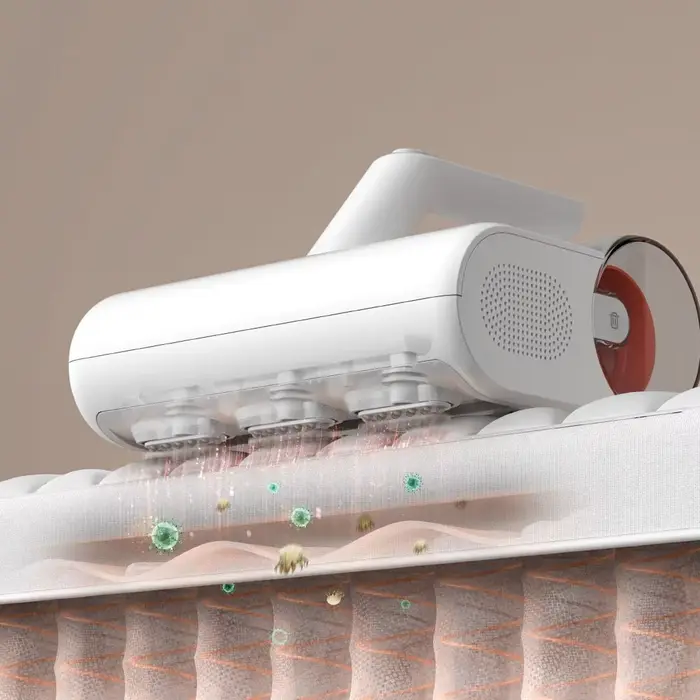Aspirateur anti-acariens MIJIA, léger, compartiment à poussière visible, puissance d'aspiration cyclonique de 12 Kpa, aspirateurs à main pour lit, aspirateurs portatifs pour la maison