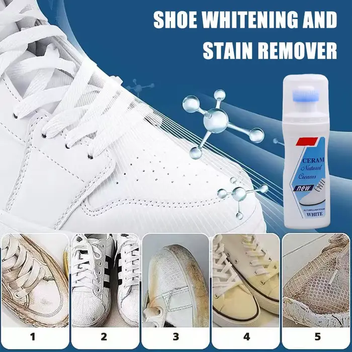 Nettoyant pour chaussures blanches, nettoyant pour chaussures, éclaircissant et anti-taches, agent d