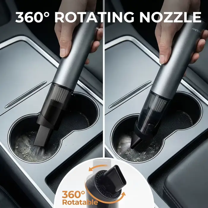 Aspirateur à main pour voiture avec 6 accessoires