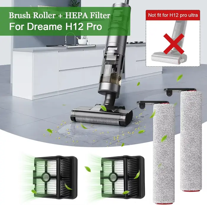 Pièces de rechange pour aspirateur sec et humide Dreame H12 Pro / H12 Plus