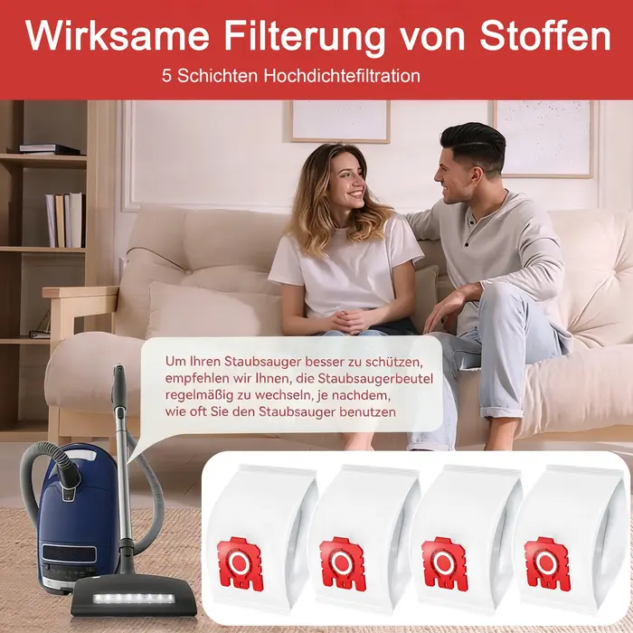 10 sacs d'aspirateur + 3 filtres moteur + 3 filtres d'évacuation + 1 brosse de nettoyage FJM 3D Compatible avec Miele Complete C1, Compact C1, C2 S241, S256i, S290, S299, S300i, S399, S500, S578, S700