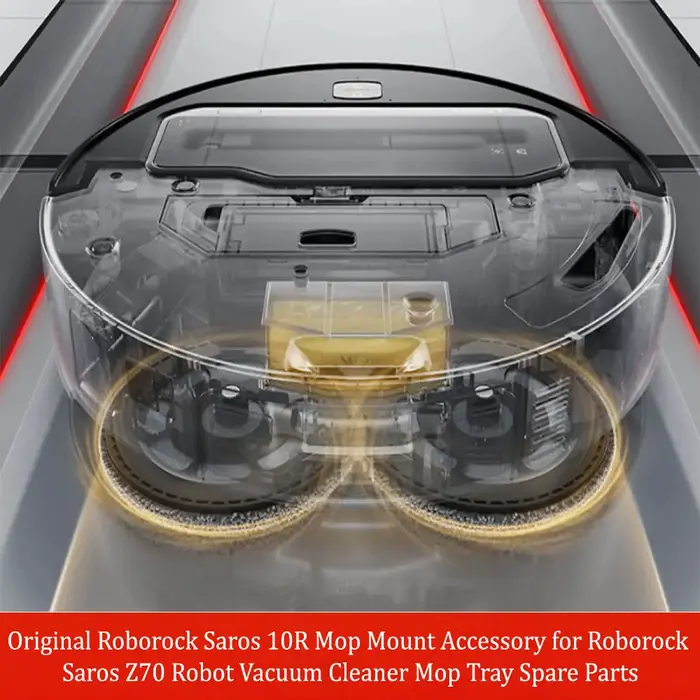 Support de serpillière d'origine Roborock Saros 10R pour aspirateur robot