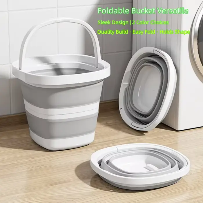 Seau à eau pliable – Essentiel pour la pêche