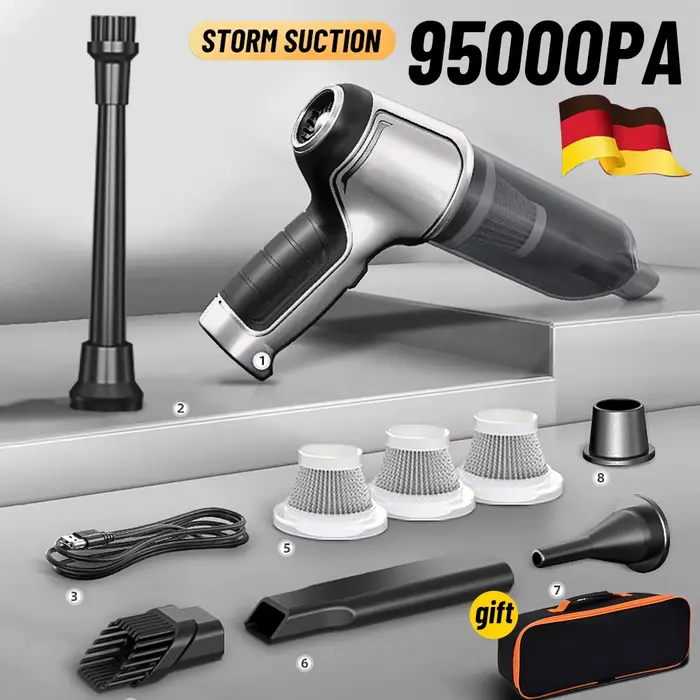 Aspirateur de voiture sans fil 95000Pa