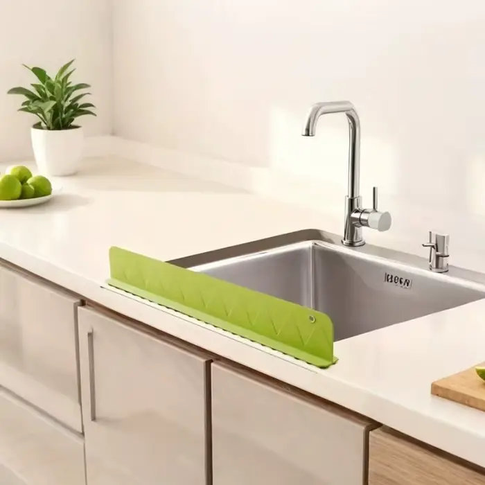 Baffle anti-éclaboussures en silicone à ventouse pour évier de cuisine