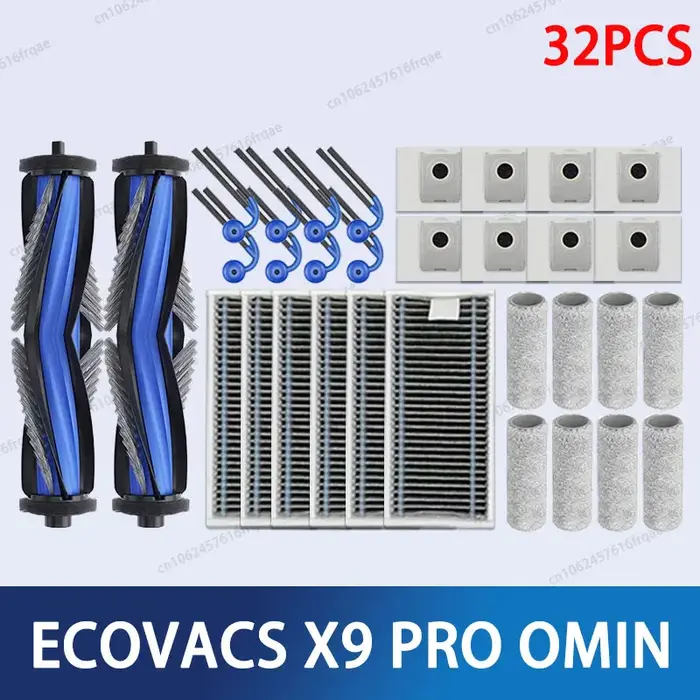 Ecovacs X9PRO OMNI /DEX61-P accessoires Robot aspirateur brosse latérale principale vadrouille tissu filtre HEPA sacs à poussière pièces de rechange