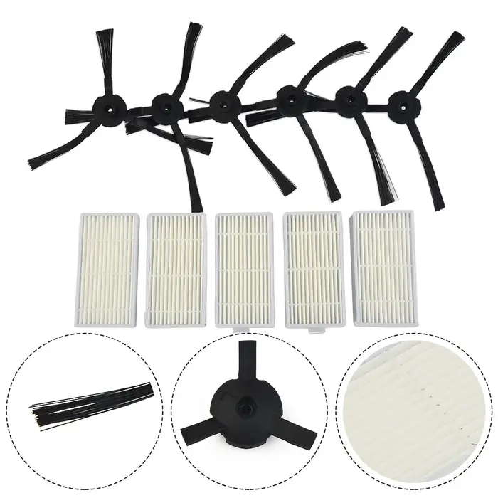 Filtres à brosse latérale pour aspirateur robot Lidl Silver-Crest SSR 3000 A1, pièces de rechange, a