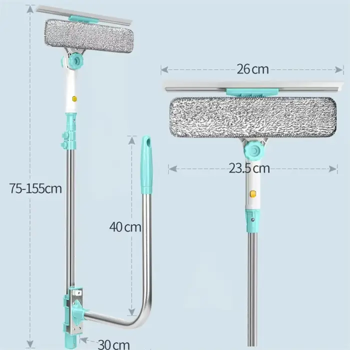 Brosse de nettoyage de vitres télescopique améliorée