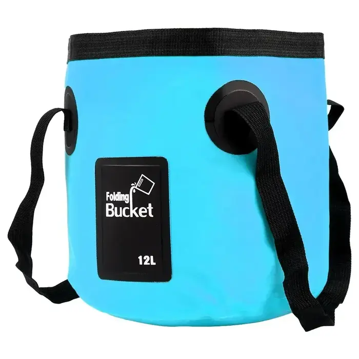 Seau pliant portatif pour les voyages en plein air, seau d'eau pliable, sac de lavage d'évier, seau