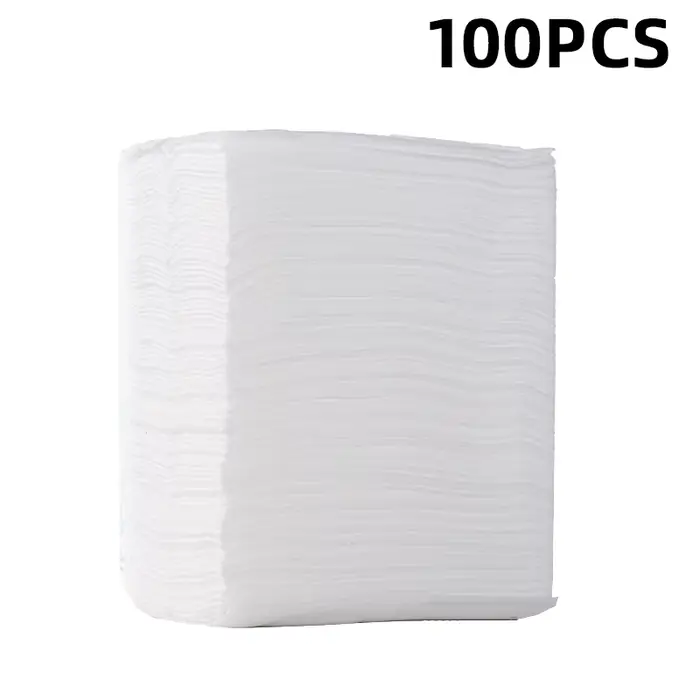 100 pièces Tête de rechange jetable en tissu pour balai serpillère, pour dépoussiérage électrostatiq