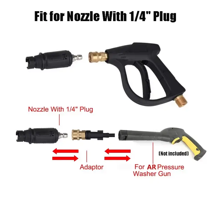 Adaptateur de pistolet à eau haute pression pour AR Blue Clean/Black Decker