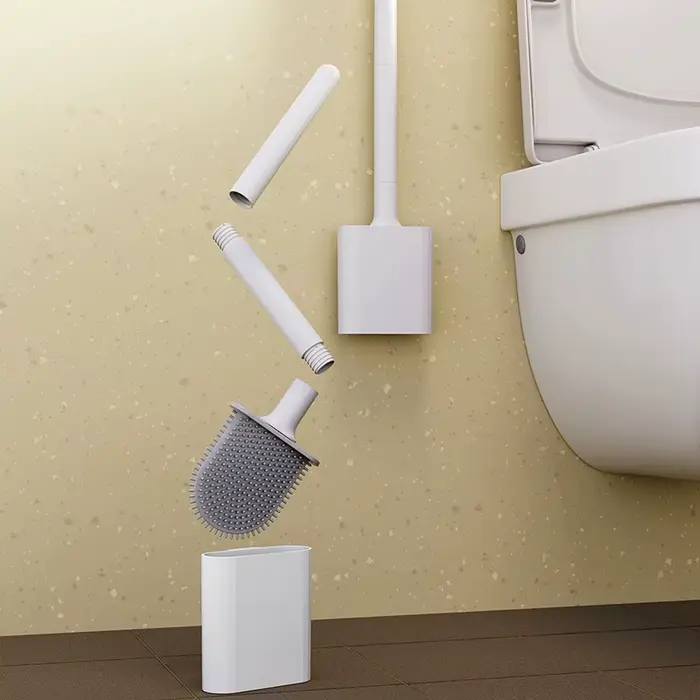 Brosse de toilette souple à poils flexibles