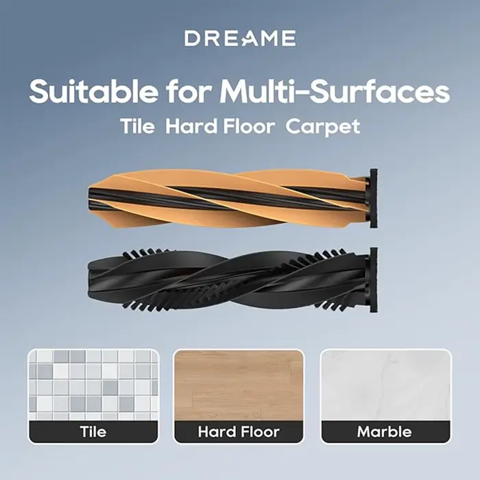 Dreame DuoBrush Original pour X50 Ultra/L50 Ultra/L40s Ultra/Série Aqua10/D20 Plus/D20 Pro Plus / Matrix10 Ultra Robot Aspirateur