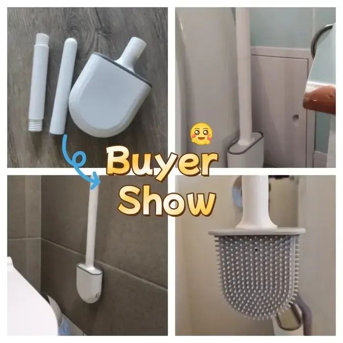 Brosse de Toilette Flexible en Silicone pour HOBooks