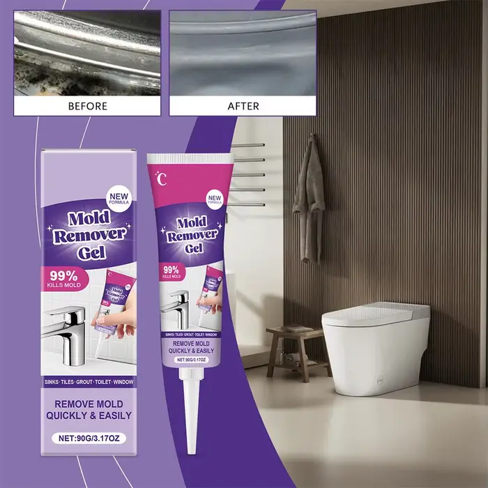 Gel nettoyant ménager pour carrelage mural