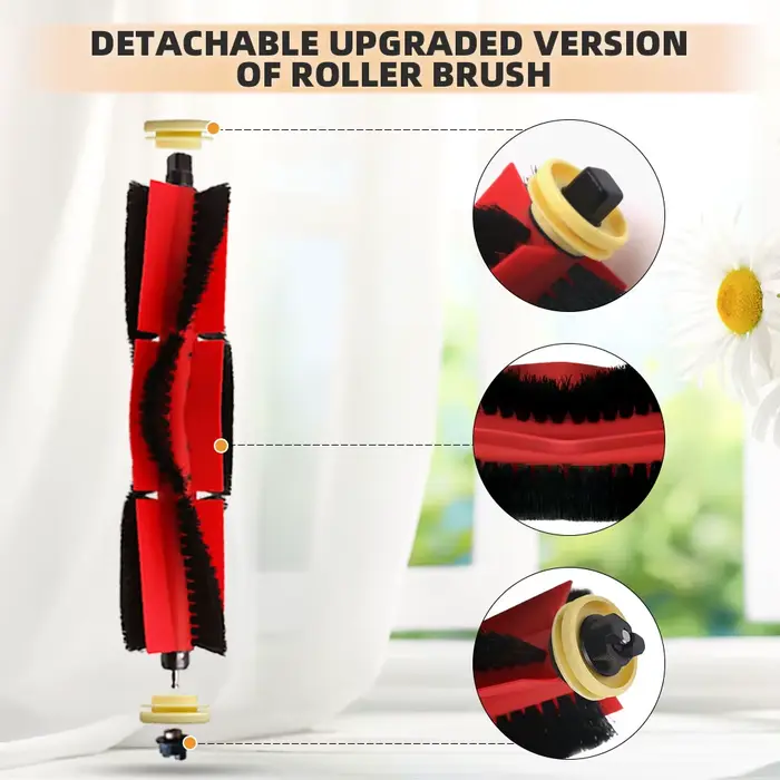 Compatible avec Xiaomi Mi Robot Vacuum Cleaner 1 / 1S SDJQR01RR SDJQR02RR Roborock E2 E3 E4 E5 S4 S4 Max S5 Brosse