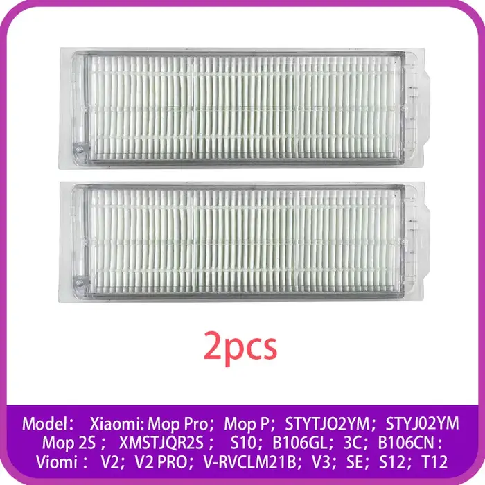 Filtre pour Xiaomi Mijia Mi Robot Aspirateur Mop P/Mop pro/STYTJ02YM/3C/2S/S10/B106GL/B106CN/Viomi M