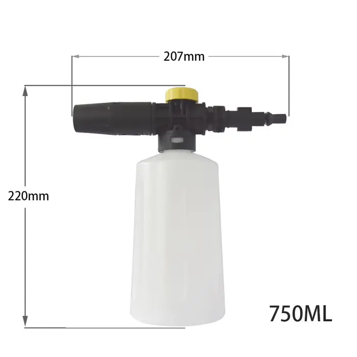 Lance à mousse de neige de 750ML pour Lavor Parkside Sterwin pompier voiture nettoyeurs haute pression générateur