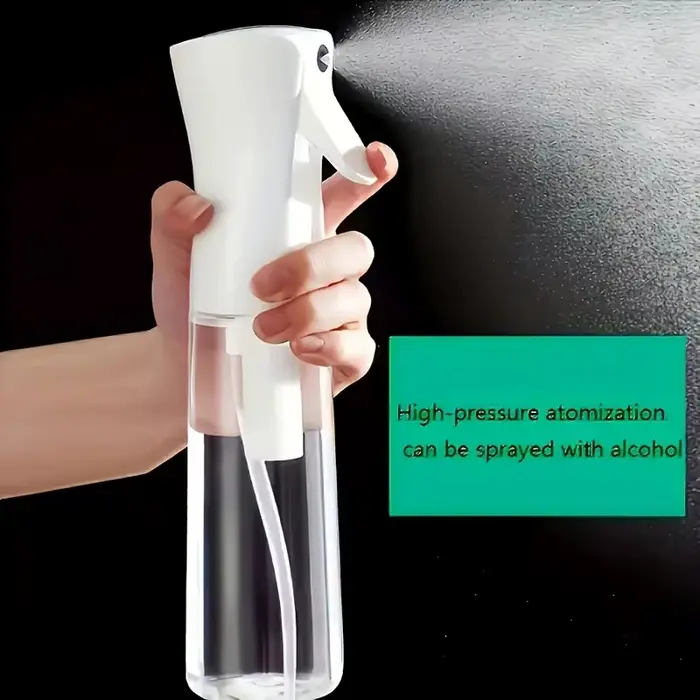 Flacon pulvérisateur continu haute pression, adapté aux soins de beauté, hydratant, pulvérisateur à brume fine, soins capillaires et désinfection à l'alcool