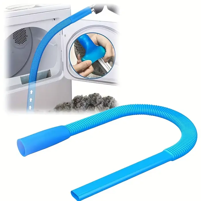1 pièce d'accessoire de nettoyage pour tuyau d'échappement de sèche-linge bleu, accessoire de nettoy