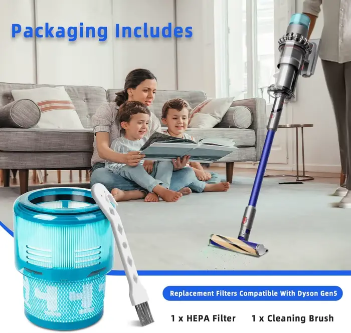 Accessoires de filtre arrière pour aspirateur Dyson Gen5 Detect