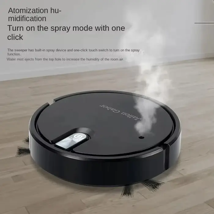 Aspirateur robot intelligent sans fil 5-en-1 multifonctionnel, super silencieux, aspirant, nettoyant et humidificateur pour usage domestique, appareil électroménager