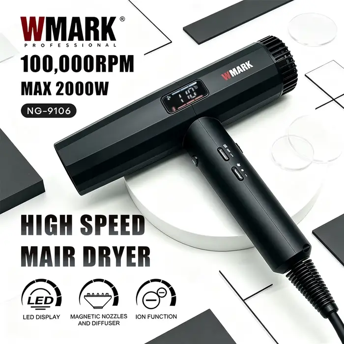 WMARK Aspirateur Professionnel Souffleur d'air Sans fil Ventilateur d'aspiration 100 000 tr/min Moteur BLDC Portable