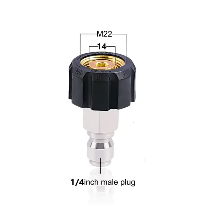 Kit adaptateur pour nettoyeur haute pression M22, 14mm/15mm à 1/4, allergique rapide pour odorhaute