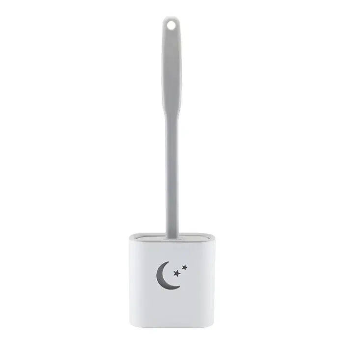 Brosse de toilette de salle de bain avec poils plats et souples et support à séchage rapide pour esp
