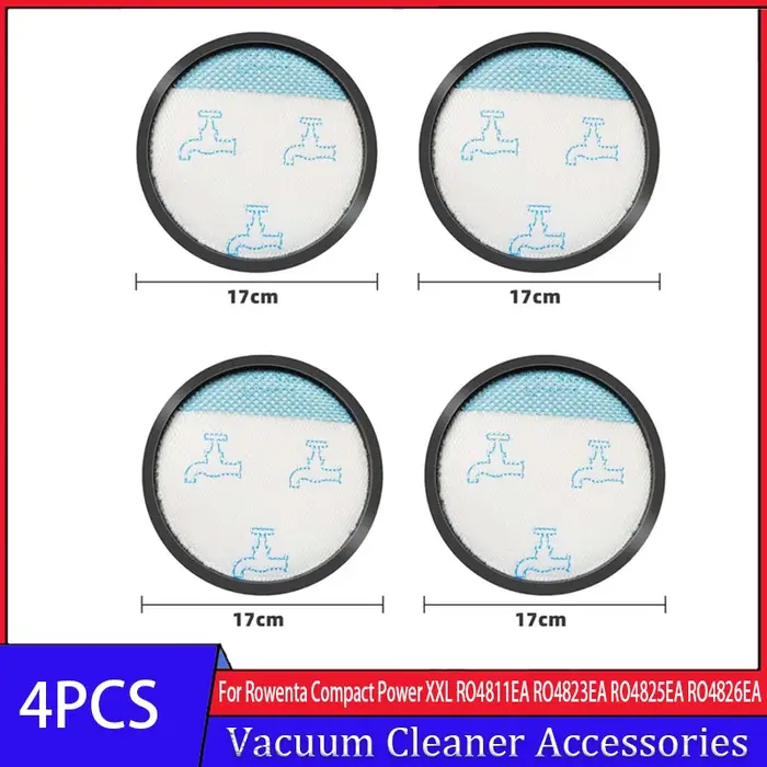 Filtre Hepa en coton pour Rowenta COMPACT POWER XXL RO4811EA RO4871EA RO4855EA RO4826EA RO4859EA RO4825EA RO4881EA ZR