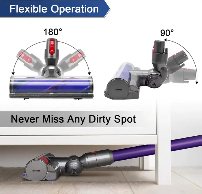Tête d'aspirateur électrique Direct Dirve pour Dyson V7 V8 V10 V11 V15
