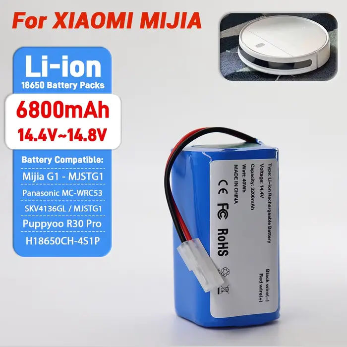 Batterie au Lithium 14.8V adaptée au Robot aspirateur Xiaomi MOP essentiel MJSTG1