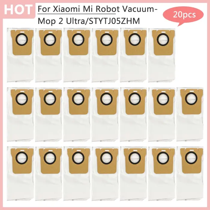Pour Xiaomi Mi Robot aspirateur-vadrouille 2 Ultra Mijia STYTJ05ZHM pièces de rechange sac poubelle aspirateur sac à poussière Kitfort appareil ménager