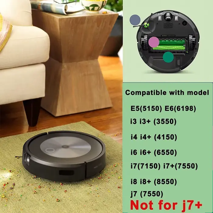Pour iRobot Roomba evo, i,e Series:E5 E6 E7 i1 i3 i4 i5 i6 i7 i8 e, i, séries aspirateurs robots, pièces de rechange avec filtre HEPA