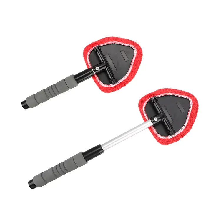 Nettoyeur de vitres télescopique en microfibre