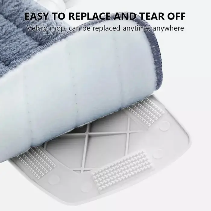 Balai à vapeur rotatif réutilisable avec tampons en microfibre