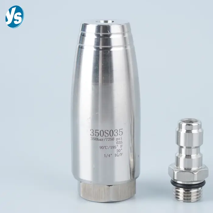 Buse de nettoyage haute pression - Rotateur turbo 250/350/500 bar avec noyau en céramique | 7250 PSI évalué pour les