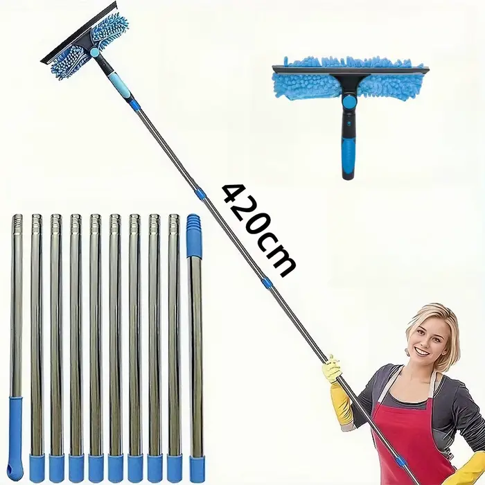 Kit de nettoyage de vitres étendu 2 en 1