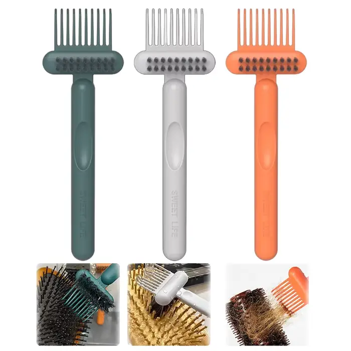 Outil de nettoyage de brosses à cheveux 2 en 1