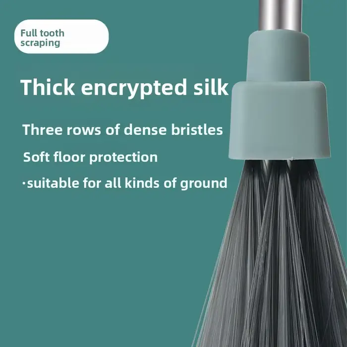 Ensemble de balais pour usage domestique avec trois pièces : brosse rotative