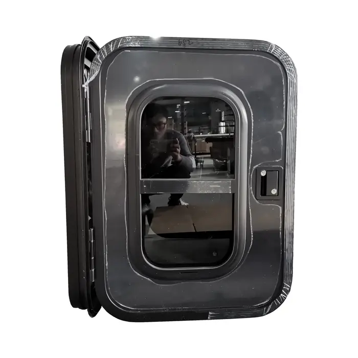 Accessoires de caravane, fenêtre relevable en alliage d'aluminium, serrure à point unique, caravane,