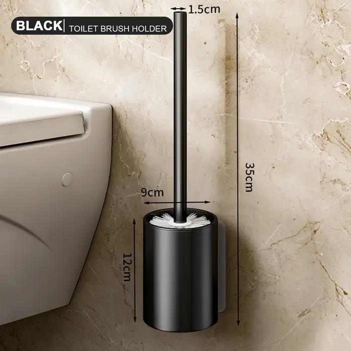 Brosse de toilette murale avec support
