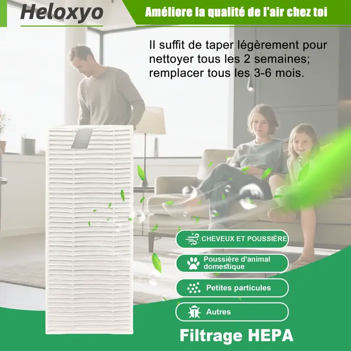 Ensemble de filtres pour aspirateur Robot Left pour M330