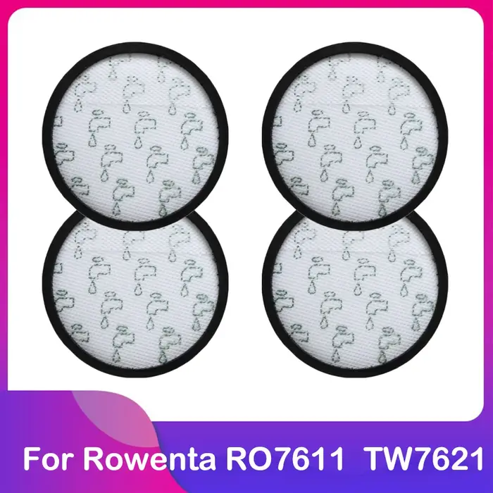 Compatible avec Rowenta Silence Force Cyclonic 4A série RO7611 RO7634 RO4825EA TW7621 TW7647 ZR903701 : pré-filtre HEPA