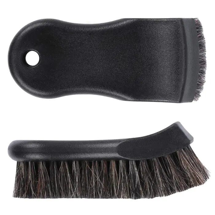 Brosse de nettoyage en crin de cheval pour cuir