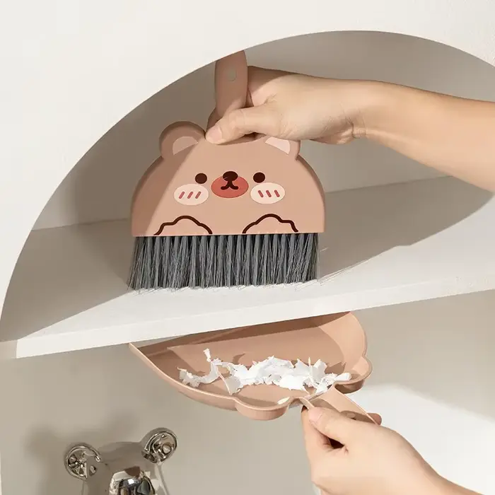 Petit balai ensemble de pelle à poussière pour le nettoyage de table domestique