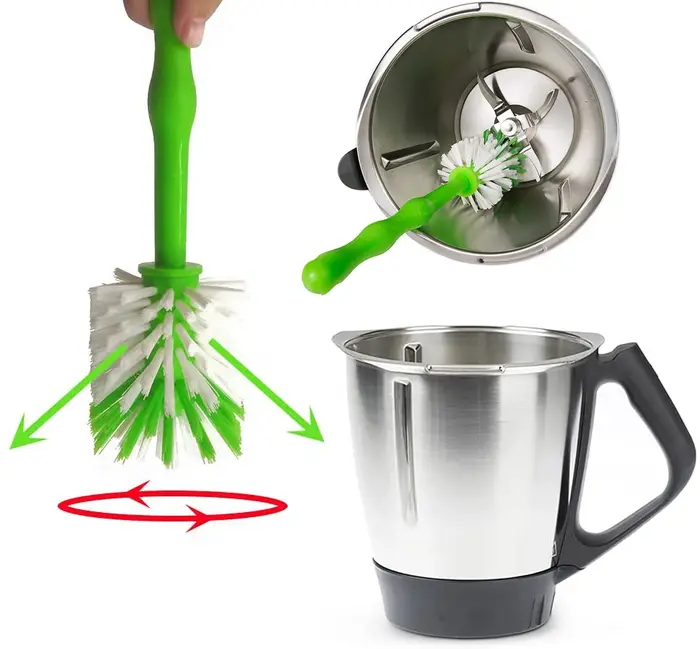 Lame couteau nettoyant bol Pot outil de lavage nettoyage brosse à récurer idéal pour Thermomix TM5 TM6 TM31 TM7 mélangeur Monsieur Cuisine