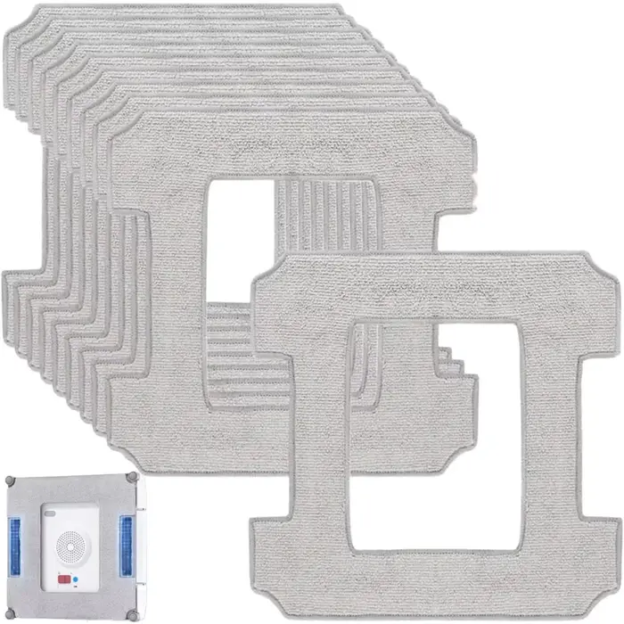 Serpillère Rechange Kit pour Ecovacs Winbot W1 / W1 Pro W2 / W2 Omni Lingette de Nettoyage Vitre